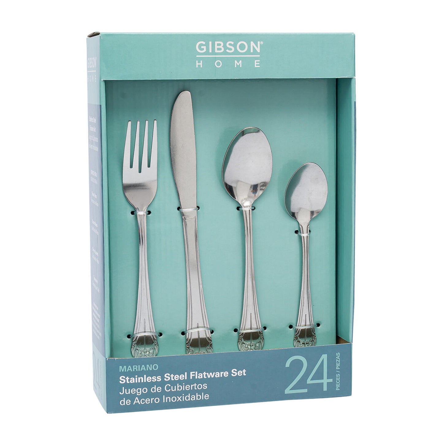 24pc Stainless Steel Flatware Set - Case of 6